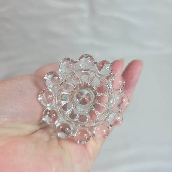 FOUR Anchor Hocking Berwick Boopie Clear Juice/Wine Glasses Ball Design on Base - Picture 9 of 14